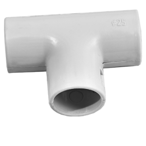 Тройник соединительный серый 25